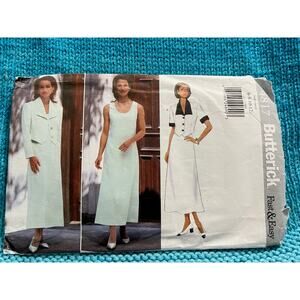 Butterick Sewing pattern 4817 dress jacket size 6 8 10 12